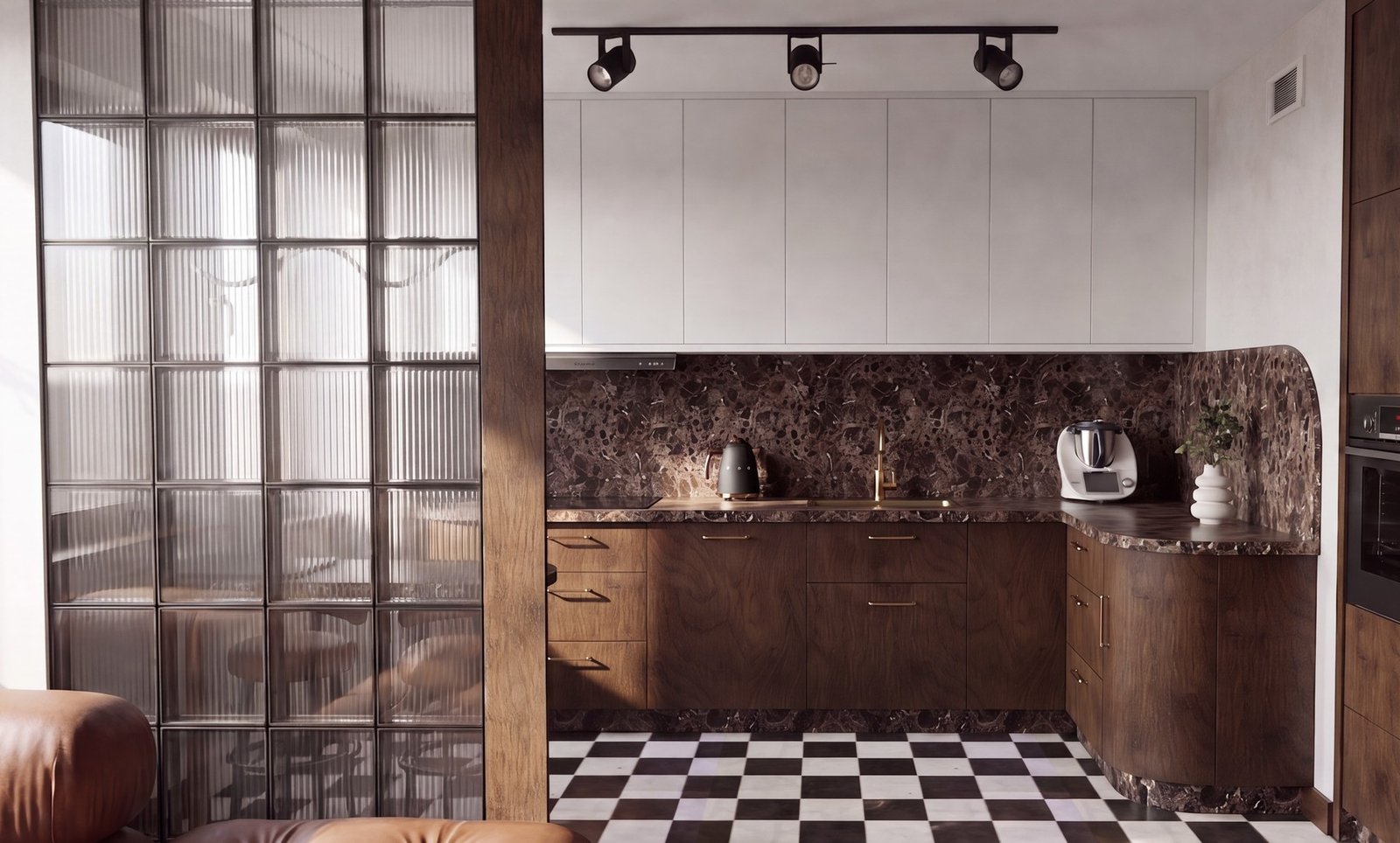 Fotorealistyczny render tej samej sceny wygenerowany przez Interdeco AI